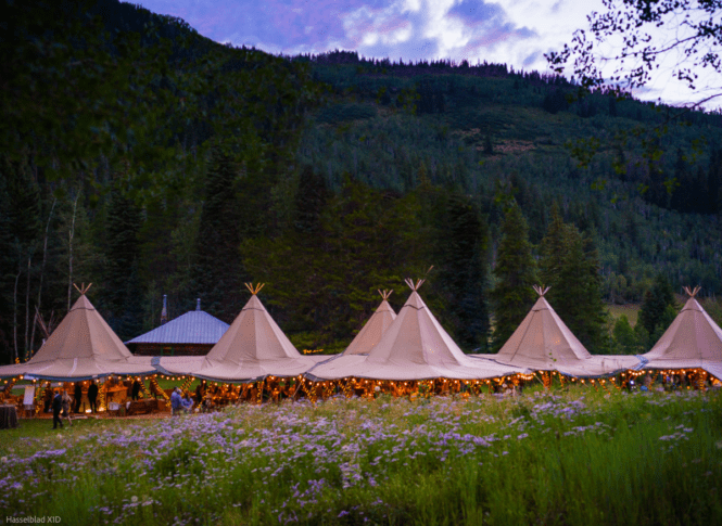 Outdoor Tented Catered Private Chef Dining Vail, Park City and Dallas